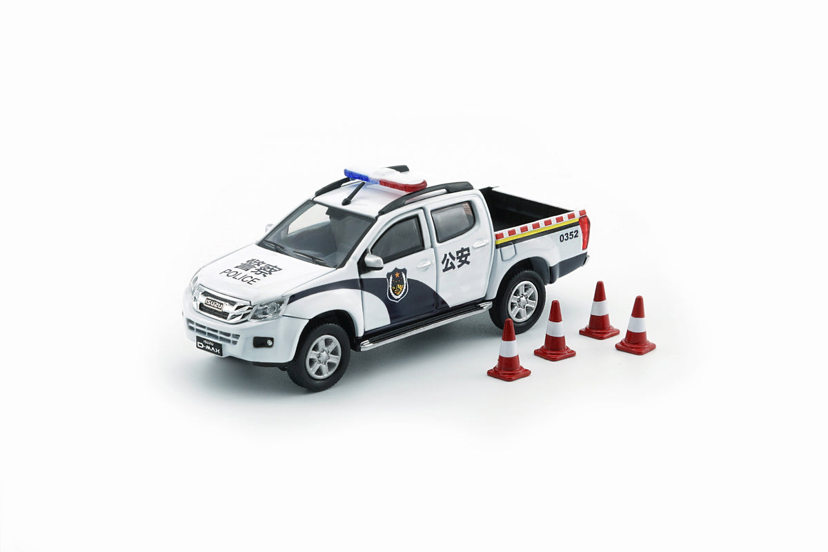 [Preorder] BM Creations 1:64 Isuzu D-Max 2018 - CHINA POLICE -LHD 64B0507