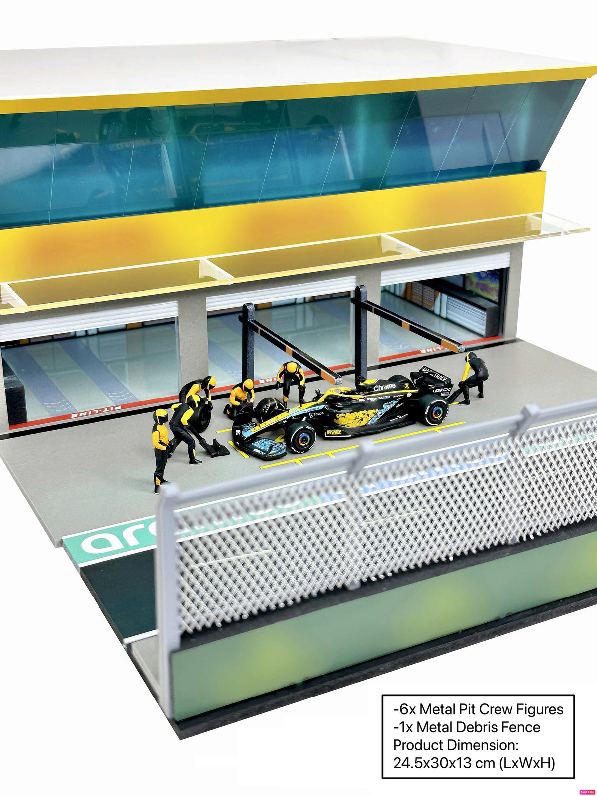 [Preorder] American Diorama 1:64 Grand Prix Paddock Diorama - Team Orange  AD-2445MJ