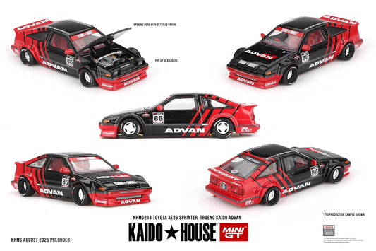 [Preorder] Kaido House x Mini GT 1:64 Toyota AE86 Sprinter Trueno Kaido ADVAN KHMG214