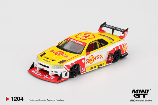 [Preorder] MINIGT 1:64 Nissan LB-ER34 Super Silhouette SKYLINE Suppaiman Okinawa MGT01204-BL