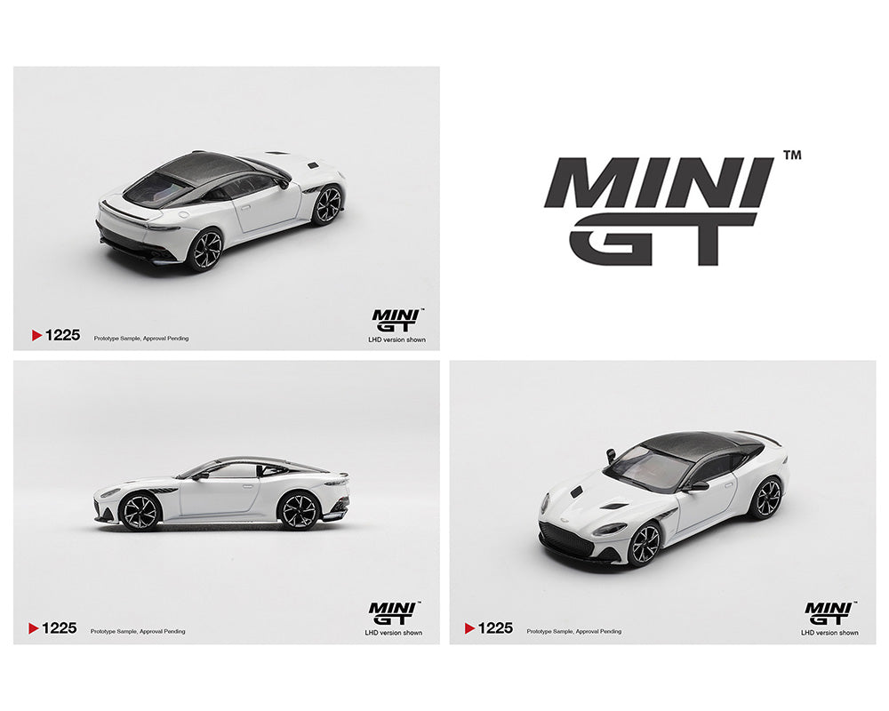[Preorder] Mini GT 1:64 Aston Martin DBS Stratus – White MGT01225-BL