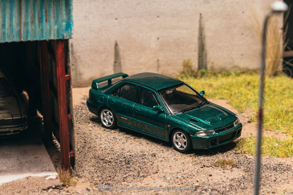 Tarmac Works 1:64 Mitsubishi Lancer GSR Evolution – Green Metallic – Global64 – MiJo Exclusives T64G-048-GR
