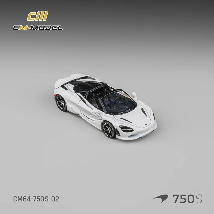 [Preorder] CM Model 1:64 Mclaren 750S Spider Silica White CM64-750S-02