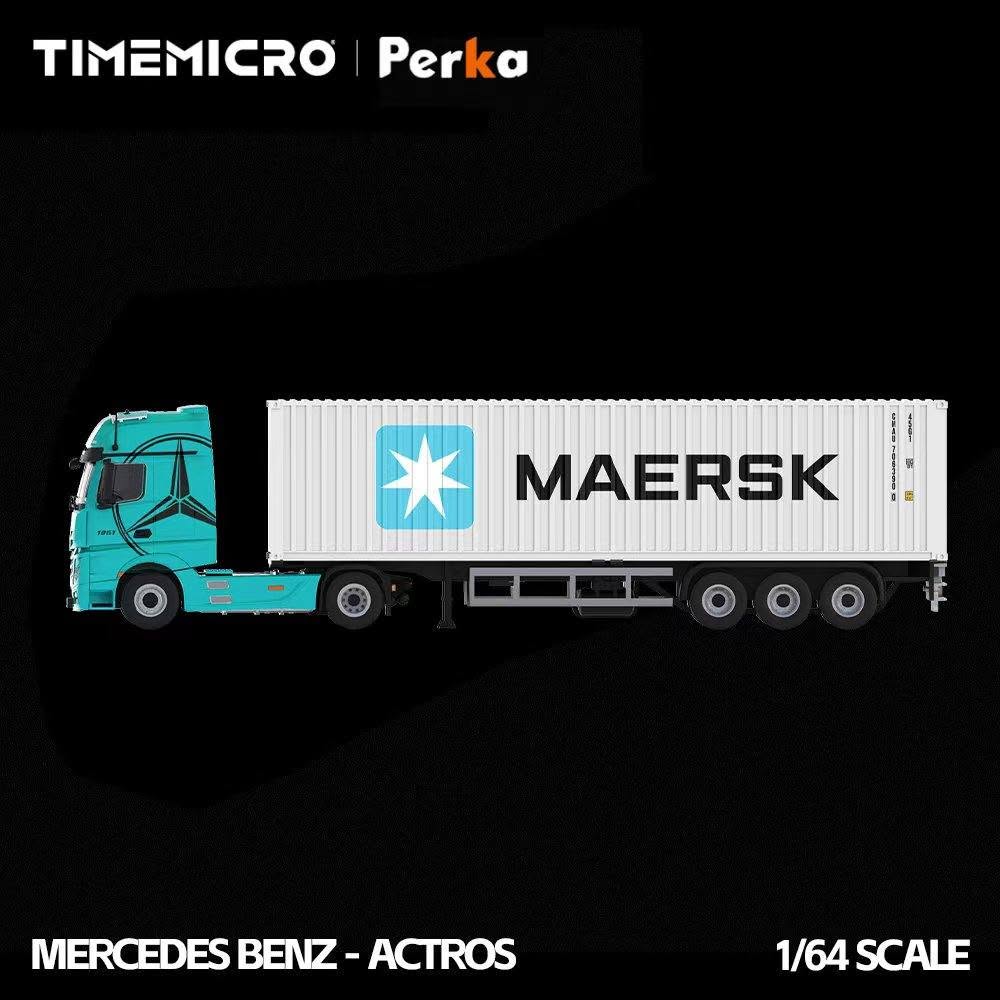 Time Micro 1:64 Mercedes Benz Actros Container Truck (3 Versions) TM646741/TM646742/TM646743