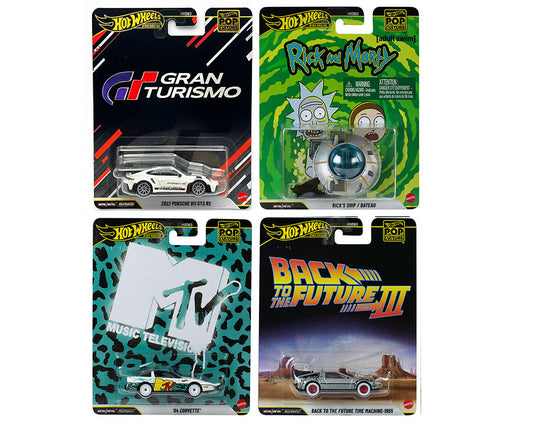 Hot Wheels 1:64 Pop Culture P Case 2025 Assortment HXD63-956P SET