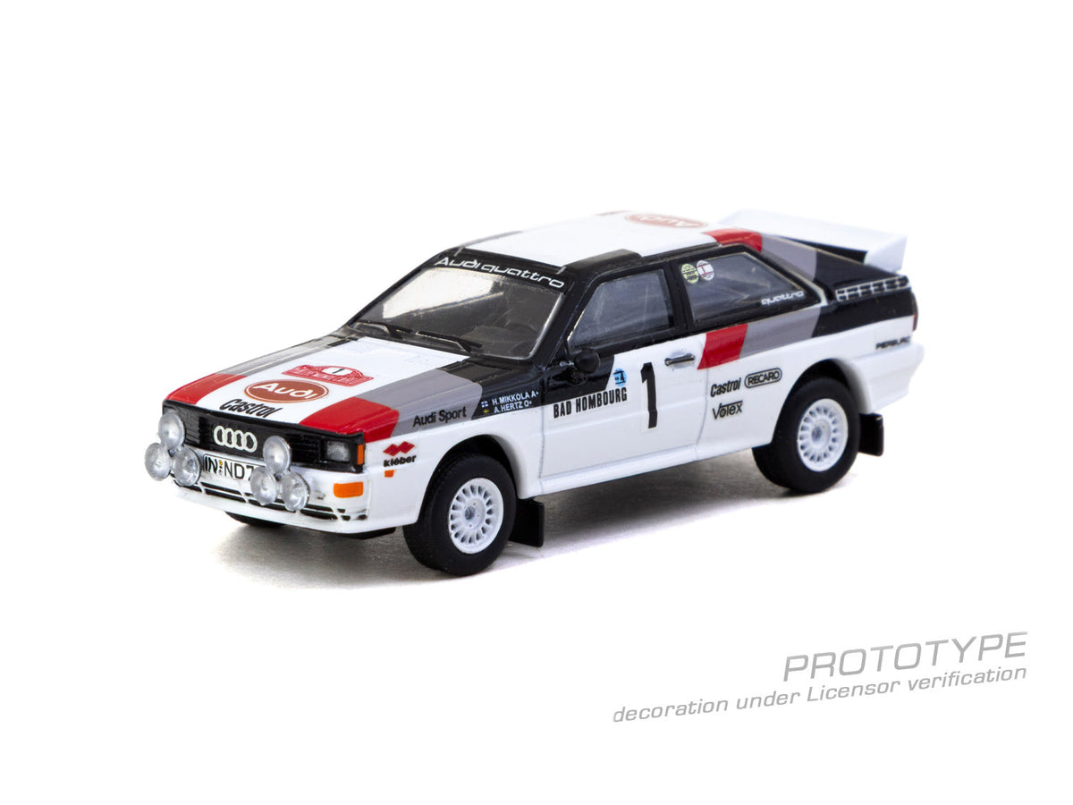 [Preorder] Tarmac Works 1:64 Audi Quattro A1 Lombard RAC Rally 1982 #1 Winner T64S-025-82RAC01