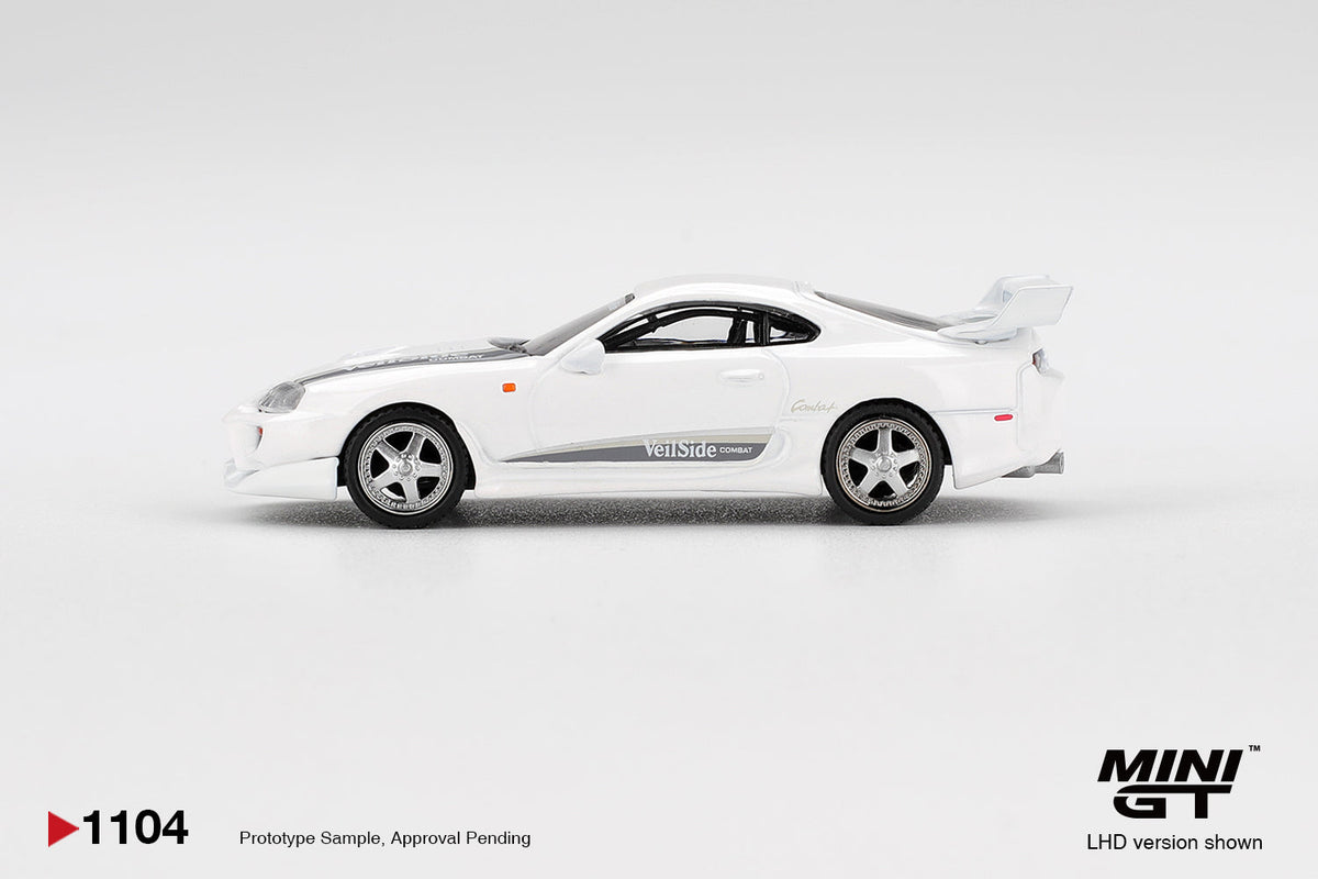 Mini GT 1:64 Toyota Supra VeilSide Combat V-I – White MGT01104-BL
