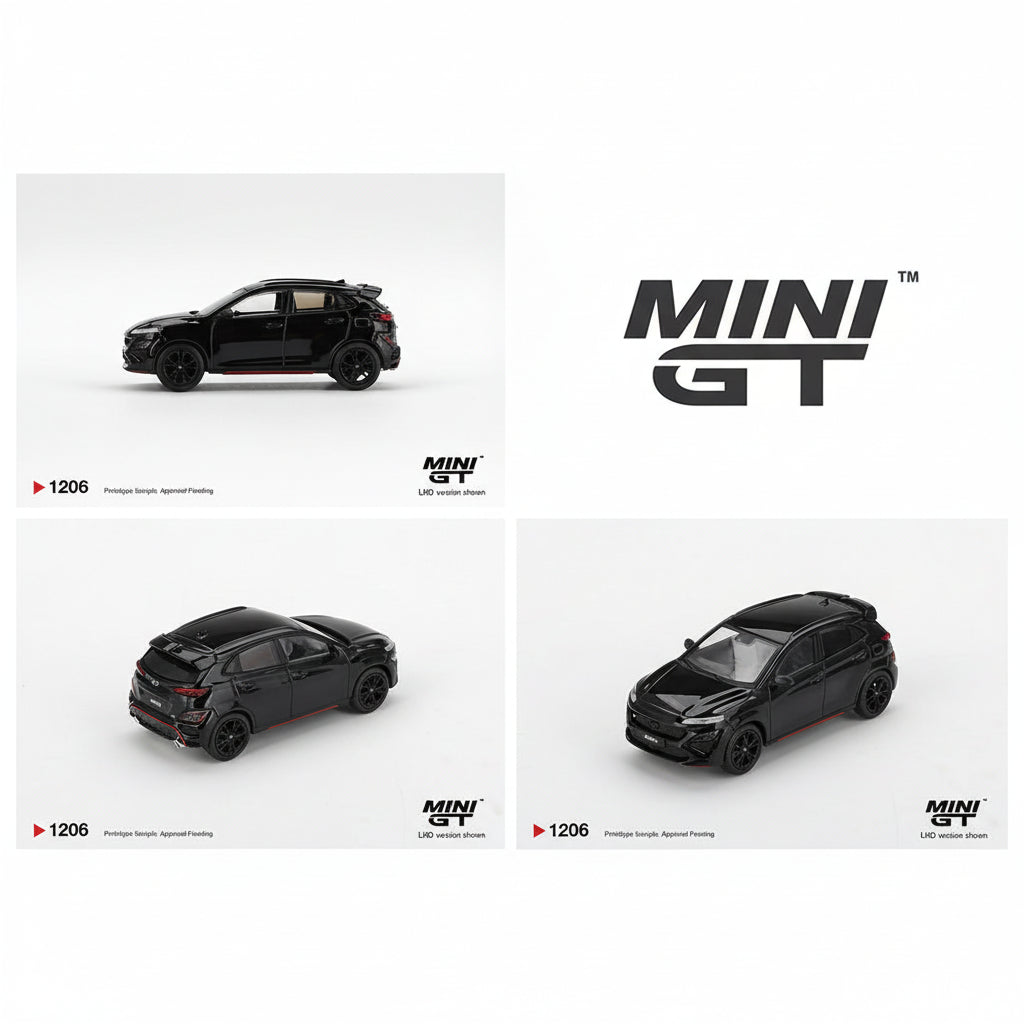 MINIGT 1:64 Hyundai Kona N – Phantom Black – Korea Exclusive MGT01206