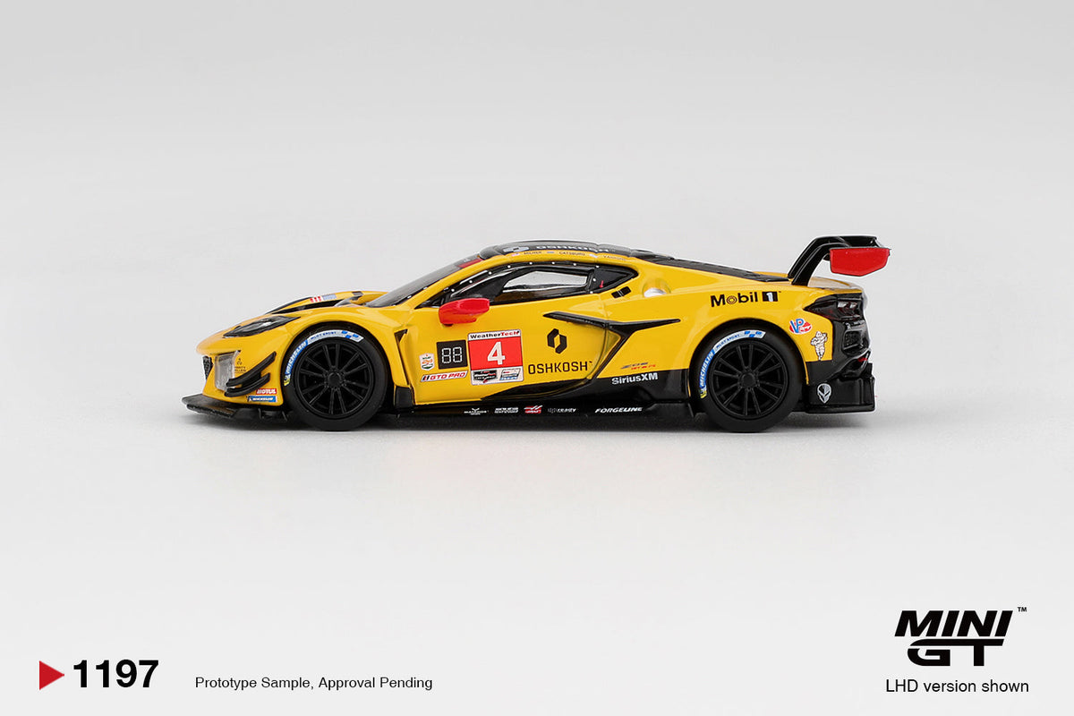 MINIGT 1:64 Chevrolet Corvette Z06 GT3.R #4 Corvette Racing by Pratt Miller Motorsports 2025 IMSA Daytona 24 Hrs MGT01197-BL