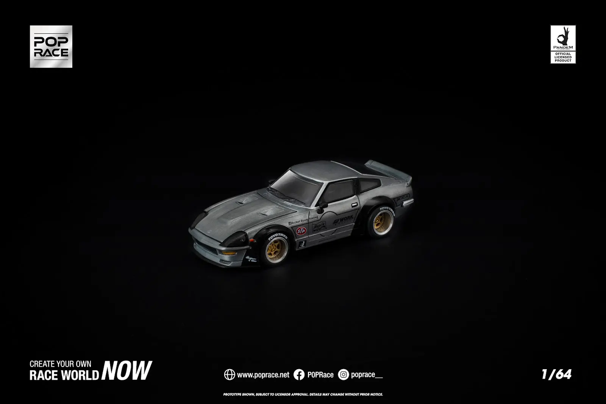 [Preorder] POPRACE 1:64 PANDEM 280ZX RAW METAL PR640410