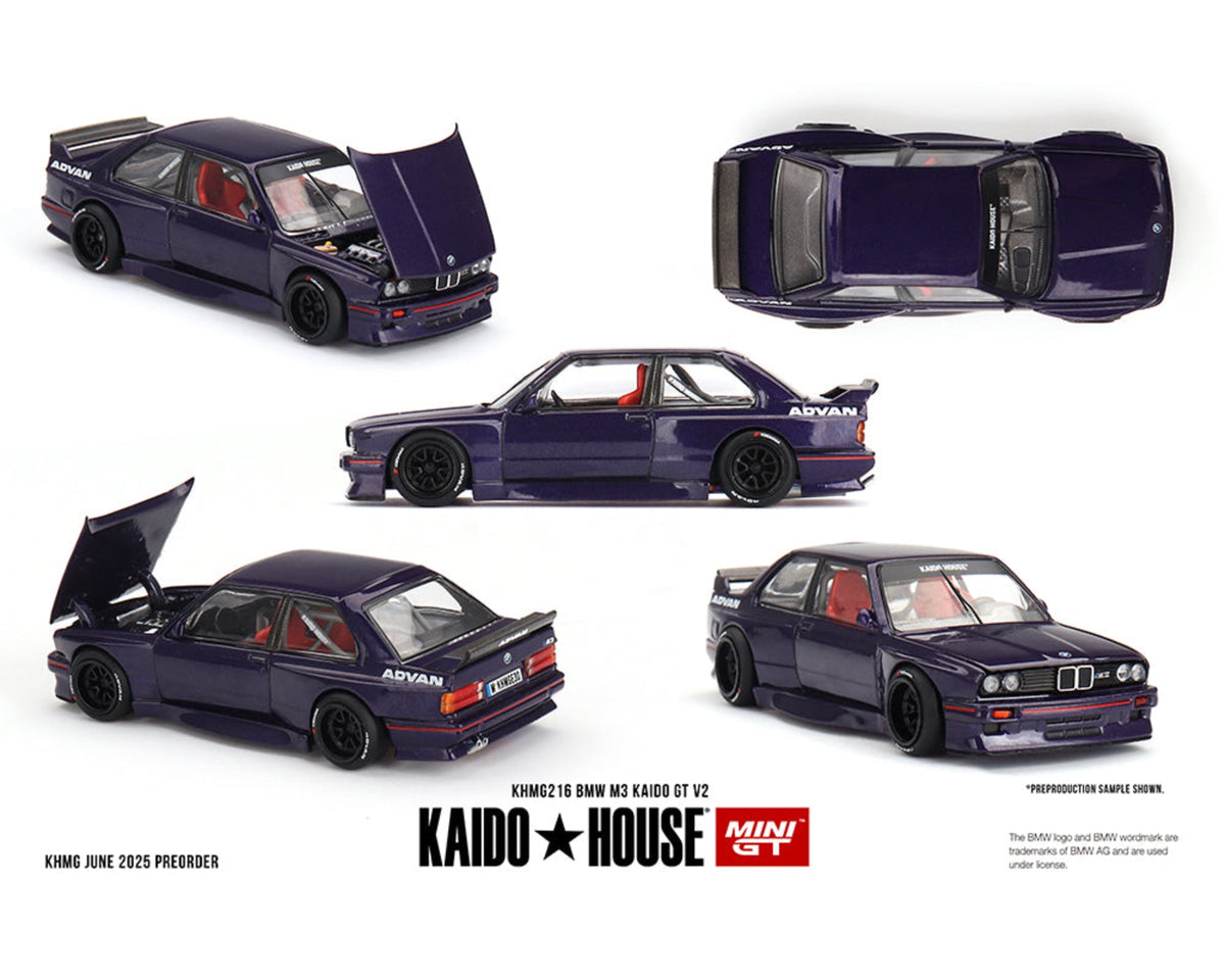 Kaido House x Mini GT 1:64 BMW M3 Kaido GT V2- Purple KHMG216