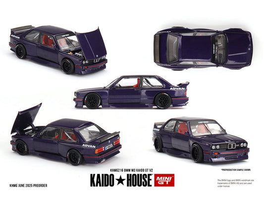 Kaido House x Mini GT 1:64 BMW M3 Kaido GT V2- Purple KHMG216