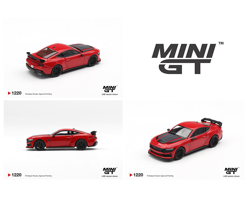 [Preorder] Mini GT 1:64 Ford Mustang Dark Horse – Race Red MGT01220-BL