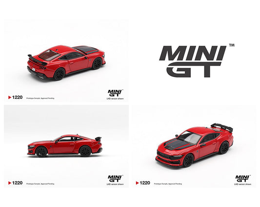 [Preorder] Mini GT 1:64 Ford Mustang Dark Horse – Race Red MGT01220-BL