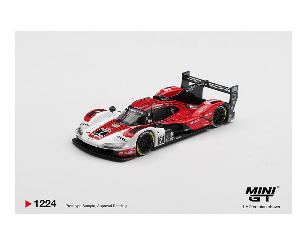 [Preorder] Mini GT 1:64 Porsche 963 #7 Porsche Penske Motorsport 2025 IMSA Daytona 24 Hrs Winner MGT01224-BL