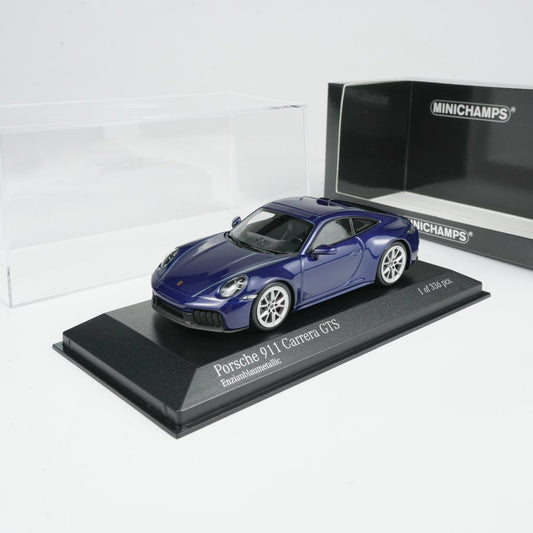 MINICHAMPS 1:43 PORSCHE 911 (992.2) CARRERA GTS 2024- BLUE METALLIC 410064121