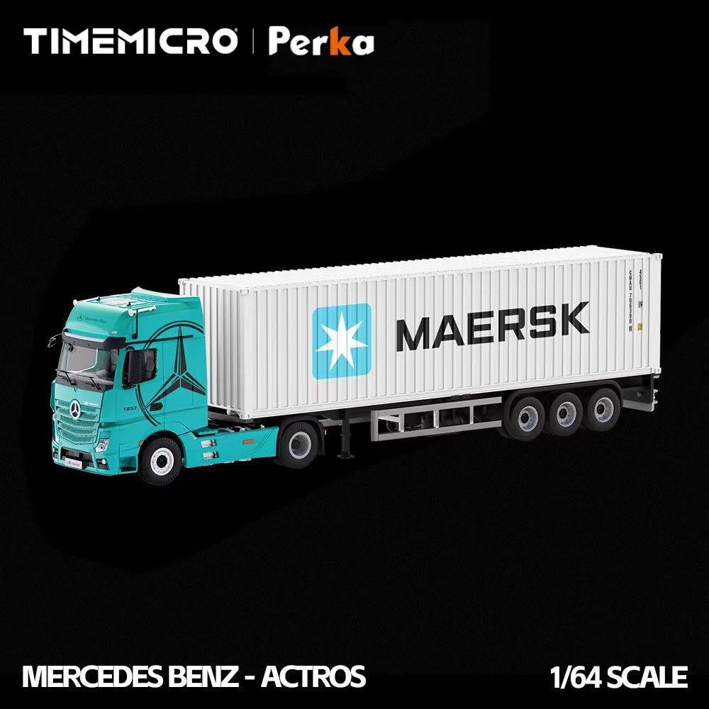 Time Micro 1:64 Mercedes Benz Actros Container Truck (3 Versions) TM646741/TM646742/TM646743