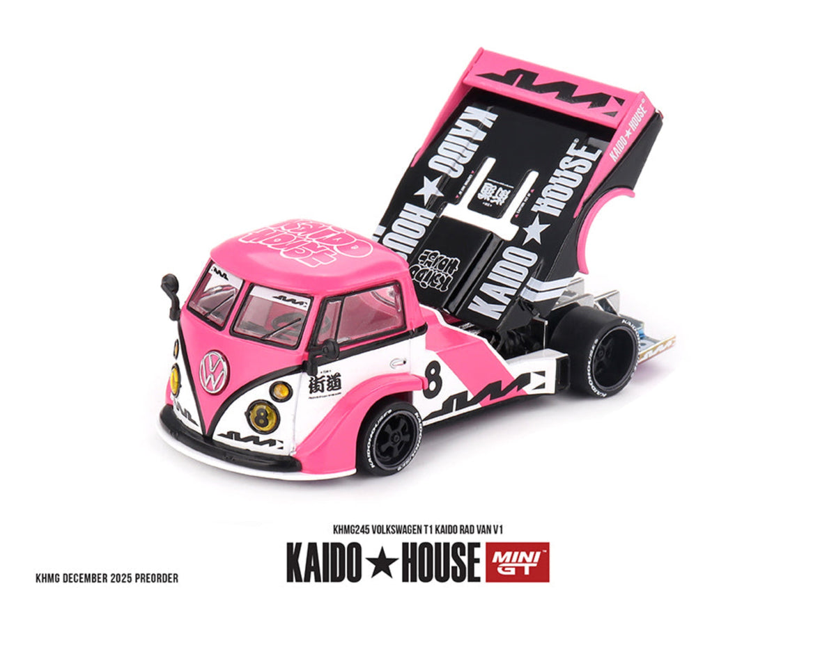 [Preorder] Kaido House x Mini GT Volkswagen T1 KAIDO RADVAN V1 – Pink KHMG245