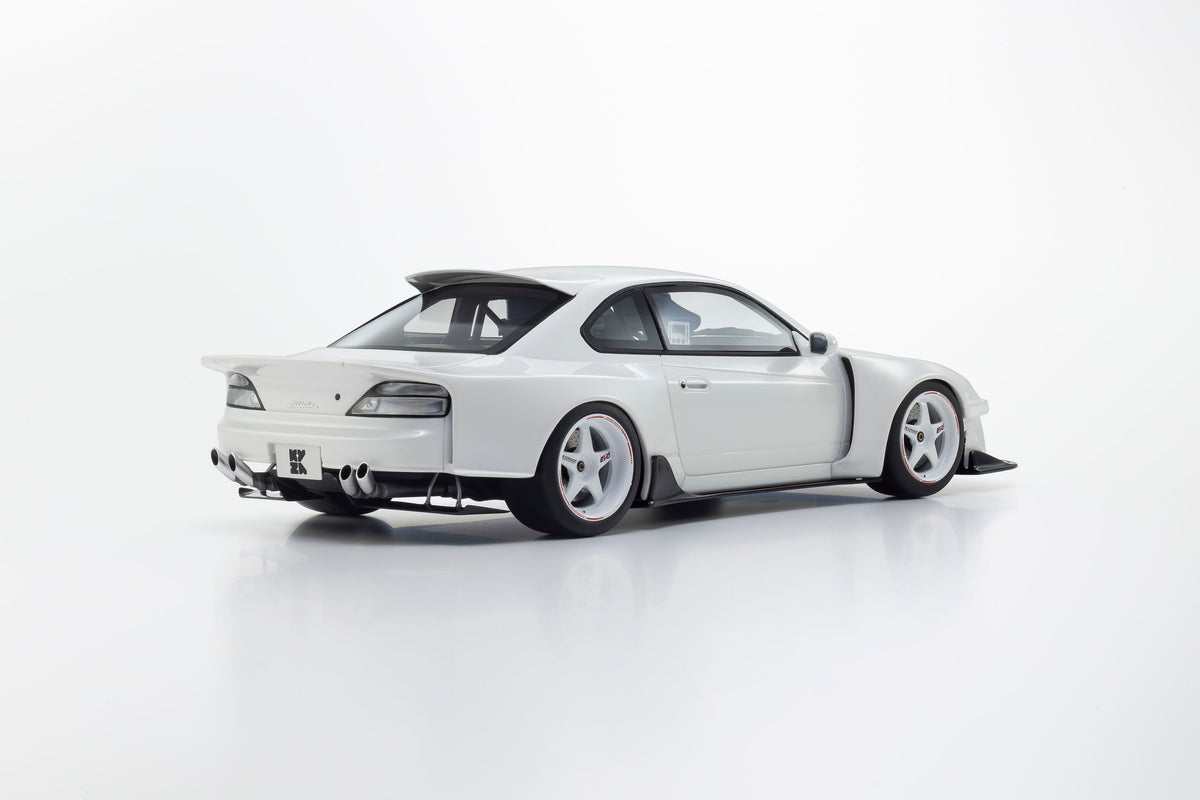 Kyosho 1:18 Nissan Silvia S15 Khyzyl Saleem (White) KSR18066W