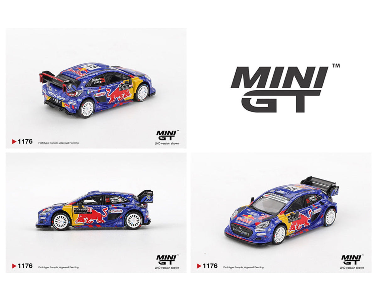 [Preorder] Mini GT 1:64 Ford Puma Rally1 #55 M-Sport Ford WRT 2025 Rally Monte-Carlo MGT01176-BL