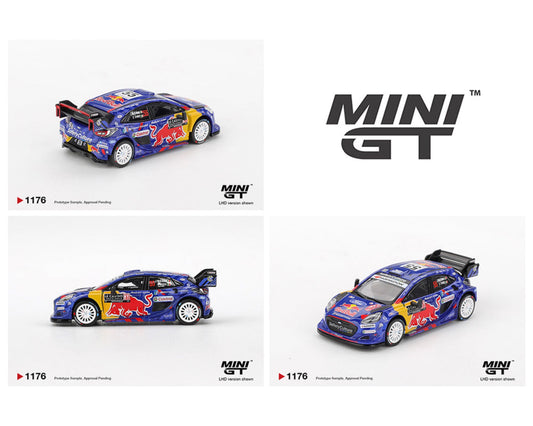 [Preorder] Mini GT 1:64 Ford Puma Rally1 #55 M-Sport Ford WRT 2025 Rally Monte-Carlo MGT01176-BL