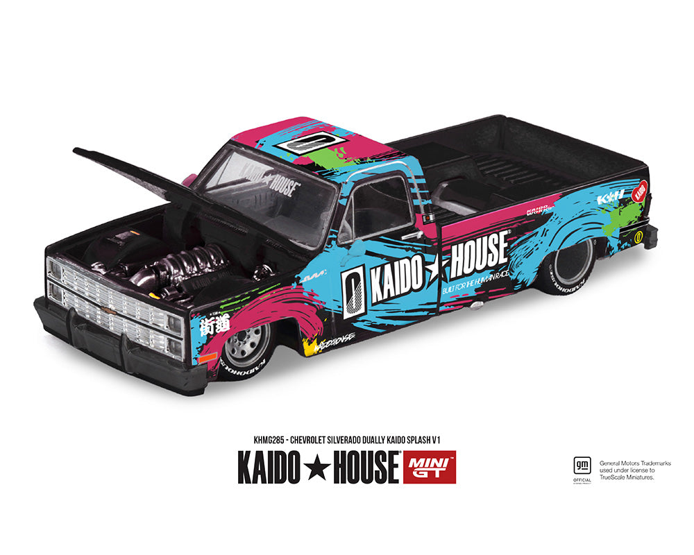 [Preorder]  Kaido House x Mini GT 1:64 Chevrolet Silverado Dually Kaido Splash V1- Limited Edition KHMG285