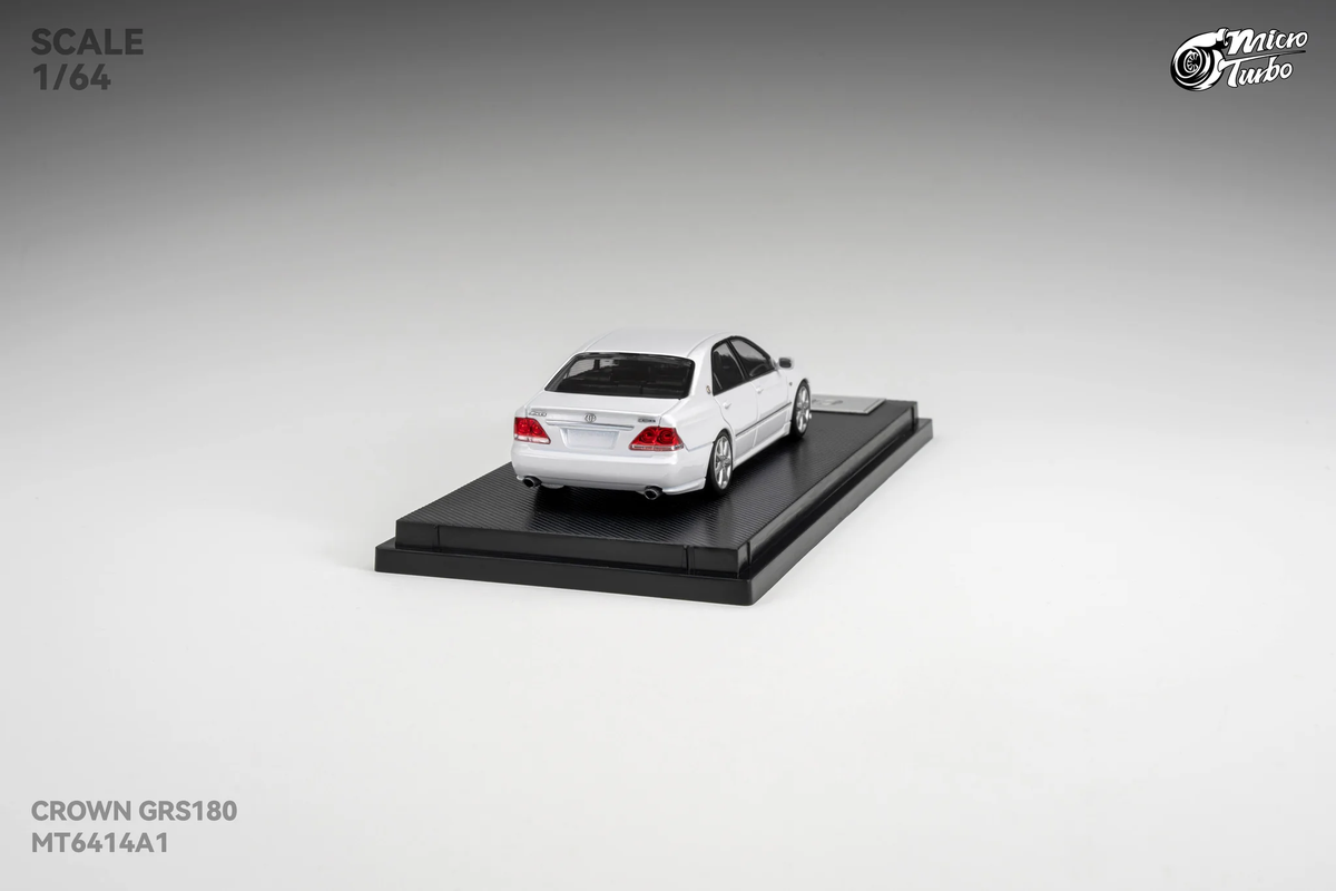 Microturbo 1:64 Custom Toyota Crown S184 - Metallic White MT6414A1