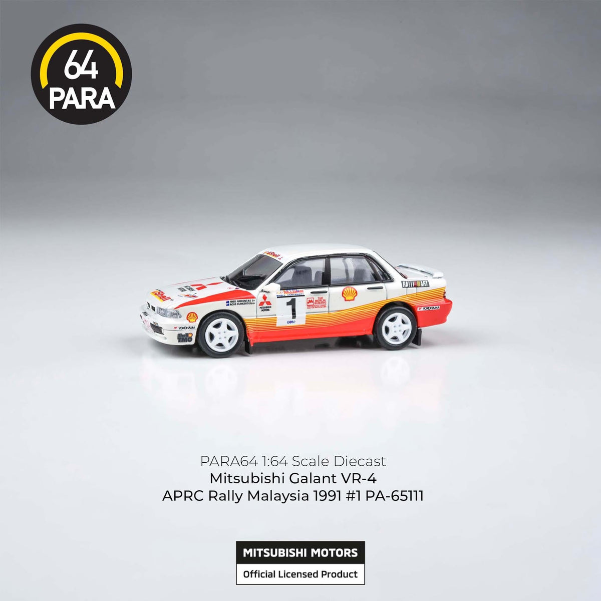 PARA64 1:64 "Mitsubishi Galant VR-4 APRC Rally Malaysia  1991 #1" PA-65111
