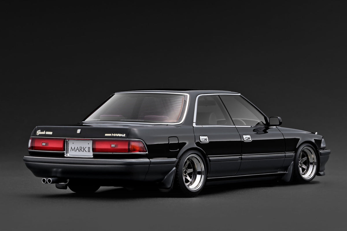 [Preorder] Ignition Model 1:18 TOYOTA MARKⅡ2.5 Grande LIMITED (JZX81) Black/Gun Metallic IG3859