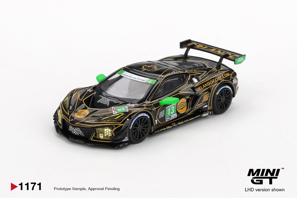 Mini GT 1:64 Chevrolet Corvette Z06 GT3.R #13 AWA 2025 IMSA Daytona 24 Hrs MGT01171-BL