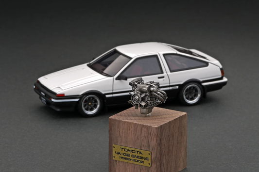 Ignition Model 1:43 Toyota Sprinter Trueno 3Dr GT Apex (AE86) White/Black With Engine IG2941