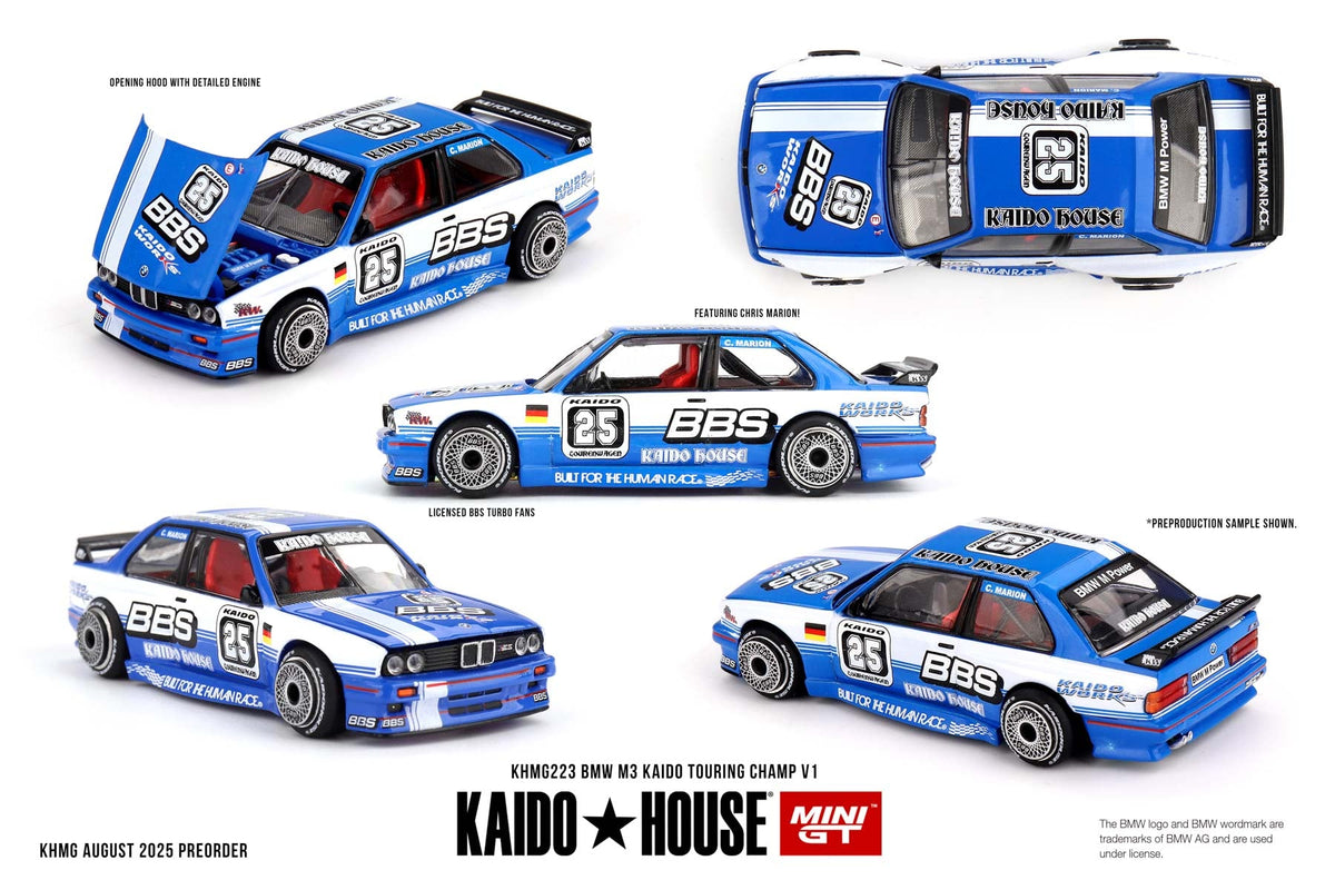 Kaido House x Mini GT 1:64 BMW M3 Kaido Touring Champ V1 KHMG223