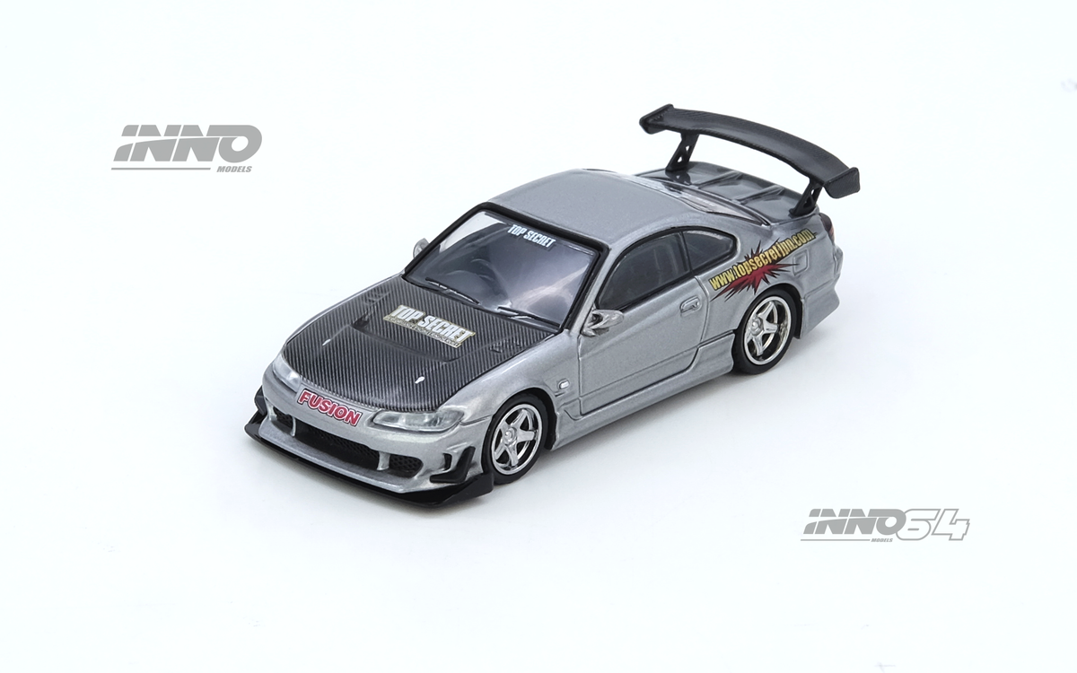 Inno64 1:64 NISSAN TOP SECRET SILVIA (S15) Silver IN64-S15TS-SIL