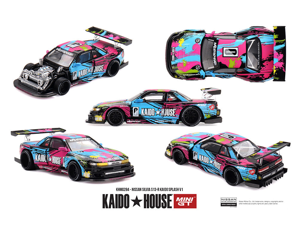 [Preorder] Kaido House x Mini GT 1:64 Nissan Silvia S13-R Kaido Splash V1- Limited Edition KHMG284