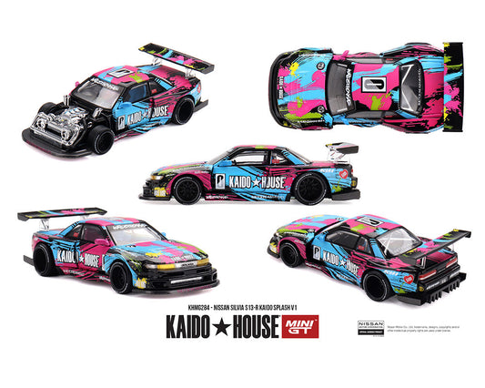 [Preorder] Kaido House x Mini GT 1:64 Nissan Silvia S13-R Kaido Splash V1- Limited Edition KHMG284
