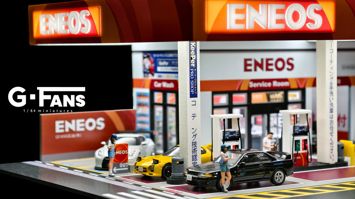 [Preorder] G-Fans 1:64 ENEOS Gas Station Building Scene 710038