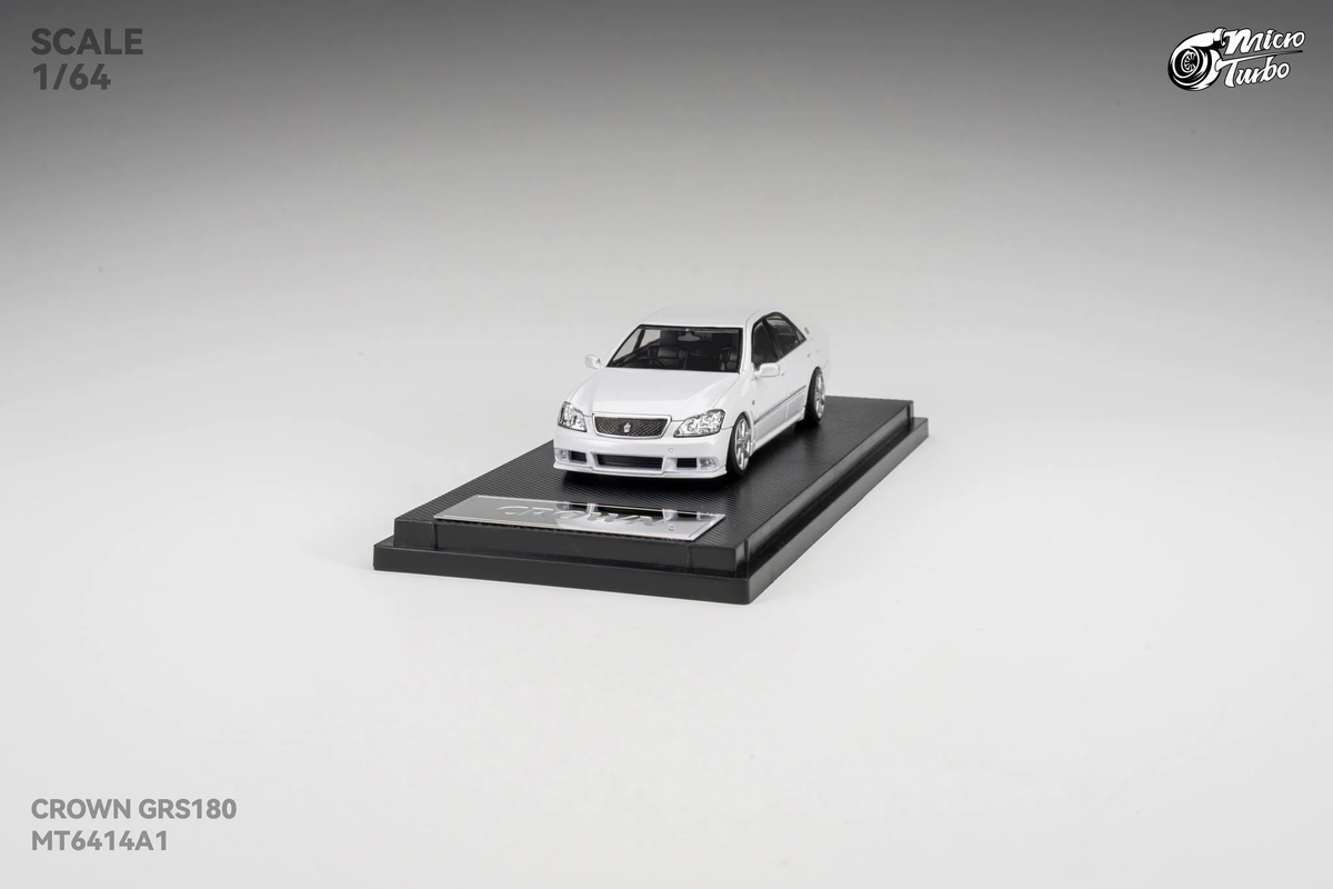 Microturbo 1:64 Custom Toyota Crown S184 - Metallic White MT6414A1