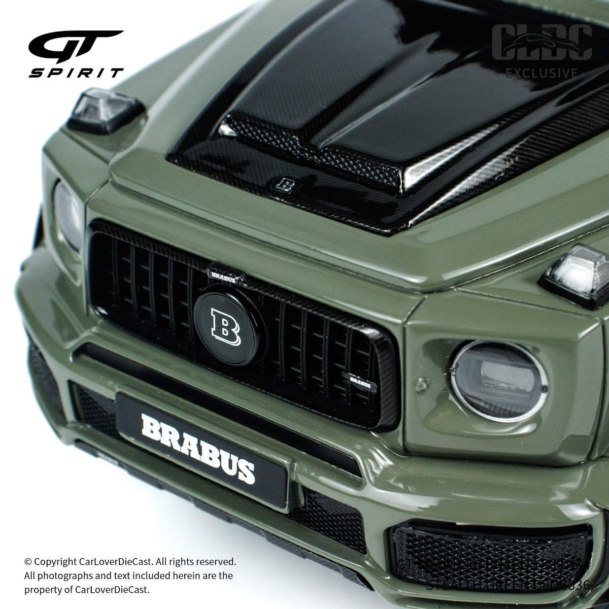 GT Spirit 1:18 BRABUS 800 4X4 STEALTH GREEN CLDC036