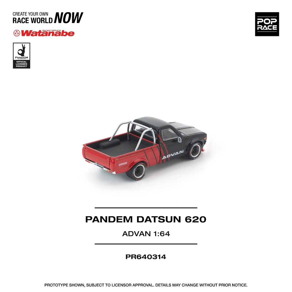 [Preorder] POPRACE 1:64 PANDEM DATSUN 620 ADVAN  PR640314