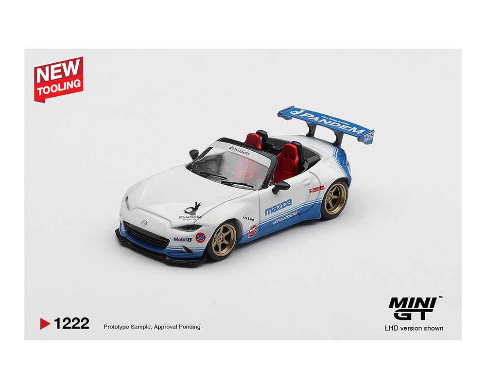 [Preorder] Mini GT 1:64 Mazda Miata MX-5 (ND) Pandem IMSA – White MGT01222-BL