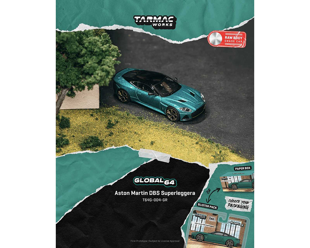 [Preorder] Tarmac Works 1:64 Aston Martin DBS Superleggera – Green T64G-004-GR-B