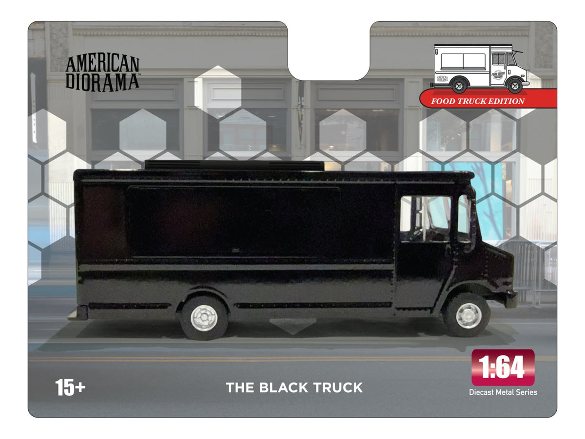 American Diorama 1:64 Food Truck series – The Black Truck AD-70201