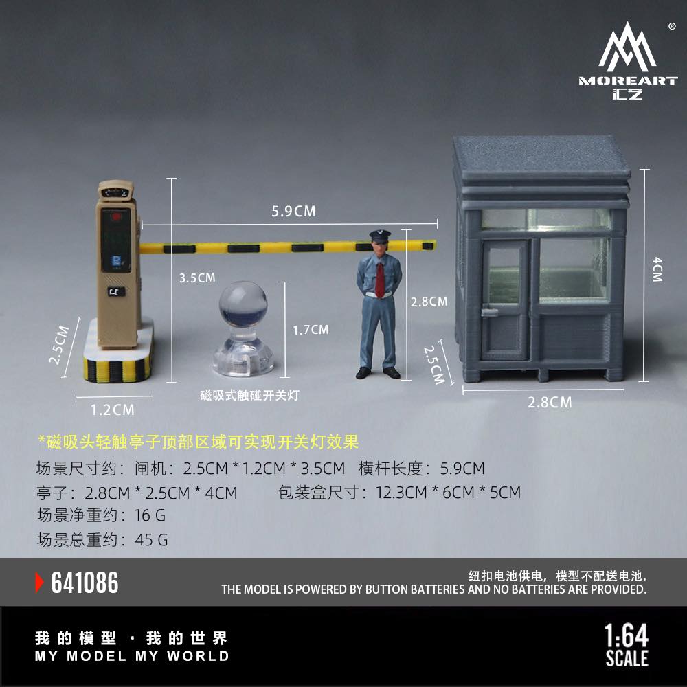 [Preorder] MoreArt 1:64 Security Guard Outfit Model MO641086