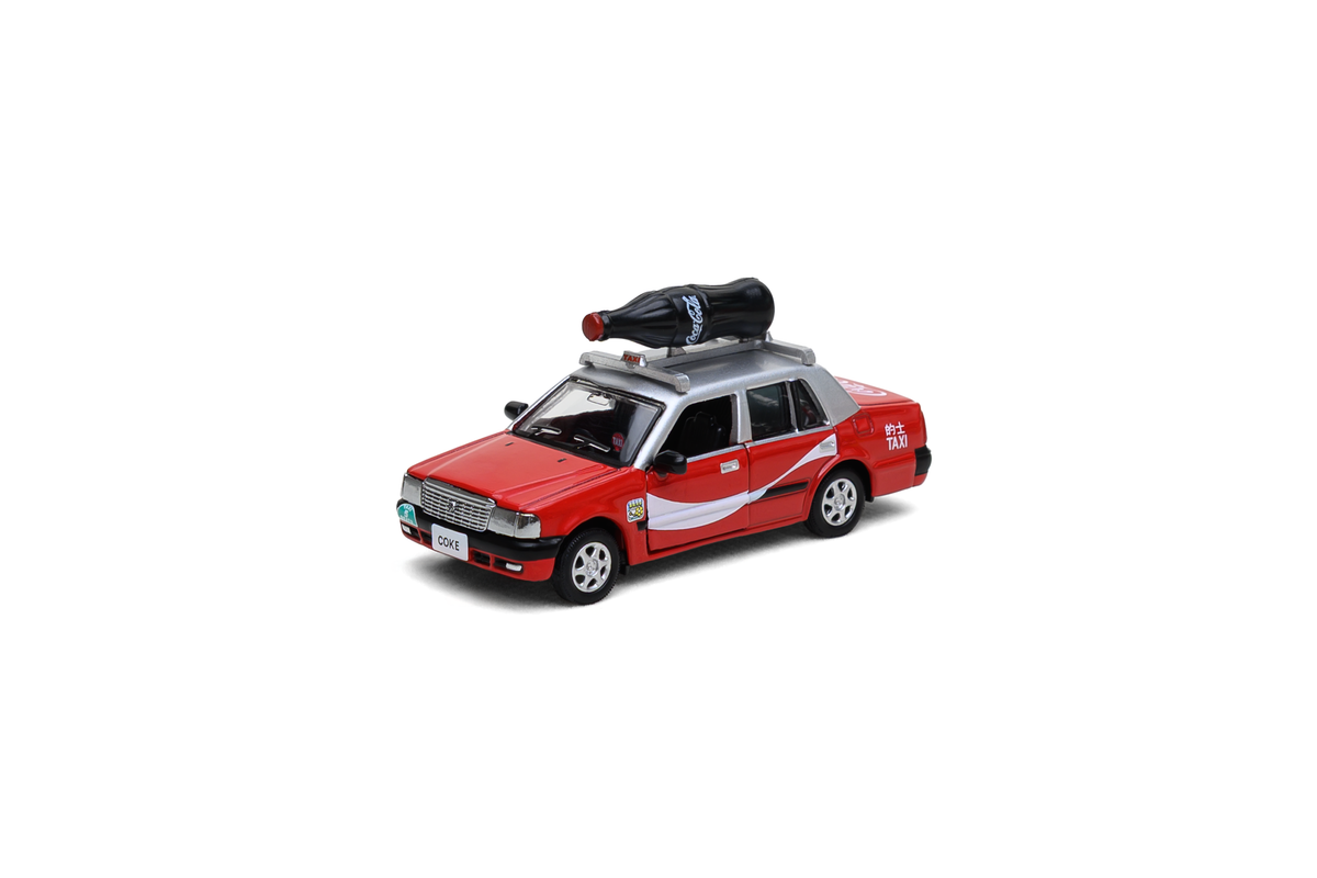 Tiny City 1:64 Toyota Crown Comfort Taxi Coca-Cola (with bottle of coke) COKE001