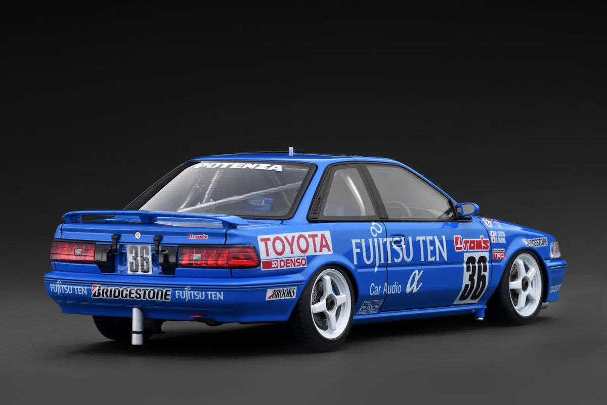 Ignition Model 1:18 FUJITSU TEN TOM'S COROLLA (#36) 1991 JTC With Mr. Sekiya IG3862