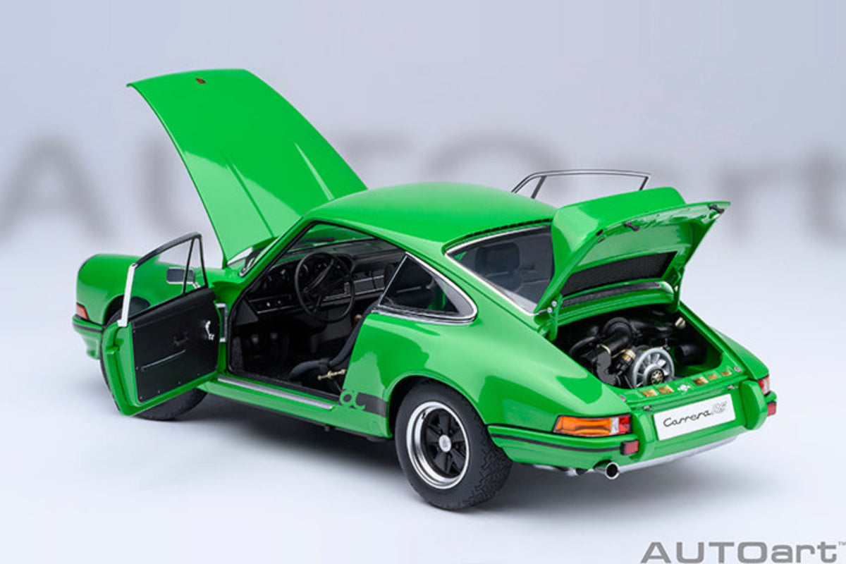 AUTOart 1:18 Porsche 911 Carrera 2.7 RS Viper Green/Black Stripes 78034