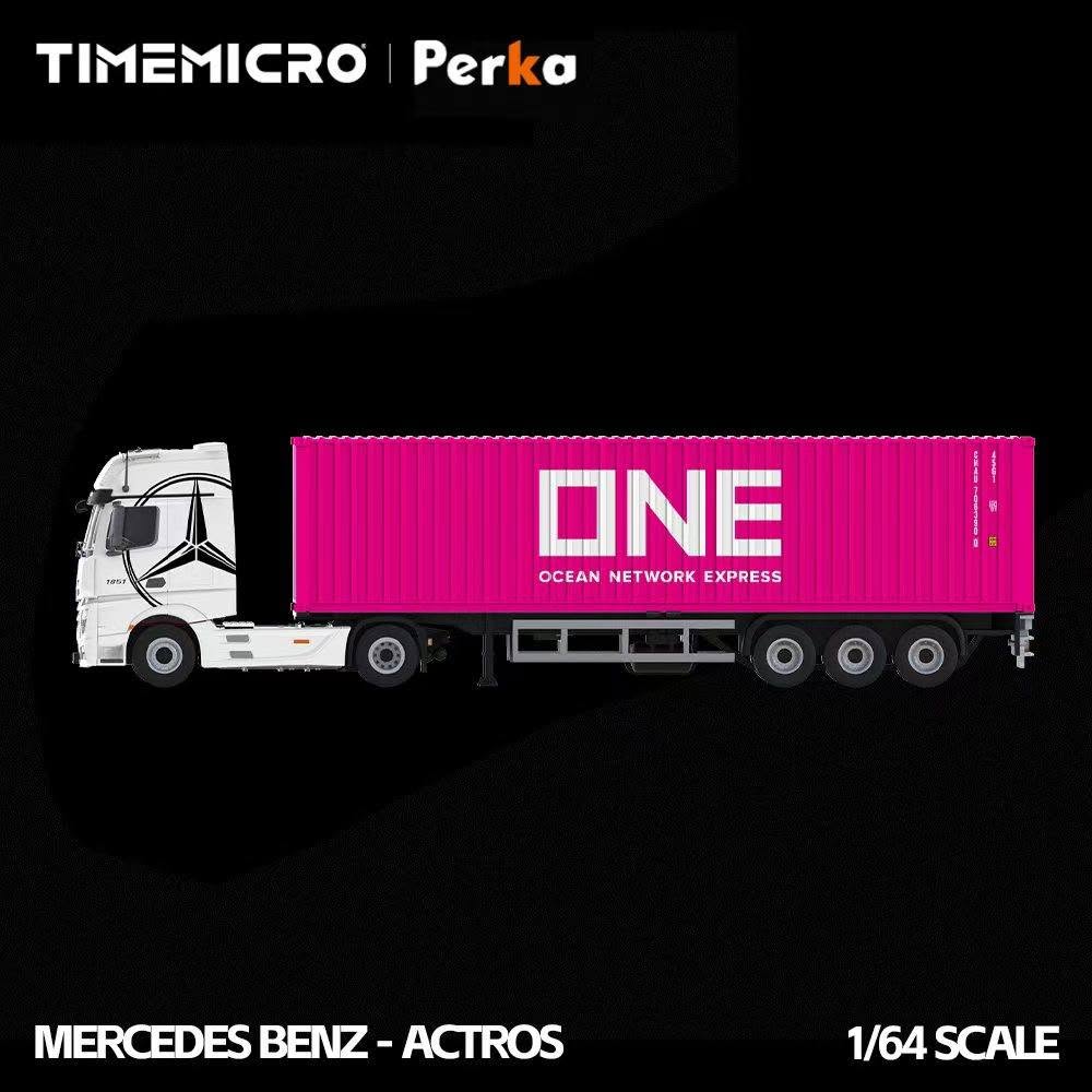 Time Micro 1:64 Mercedes Benz Actros Container Truck (3 Versions) TM646741/TM646742/TM646743
