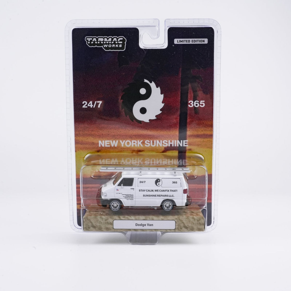 Tarmac Works 1:64 Dodge Van, New York Sunshine T64G-032-NYS