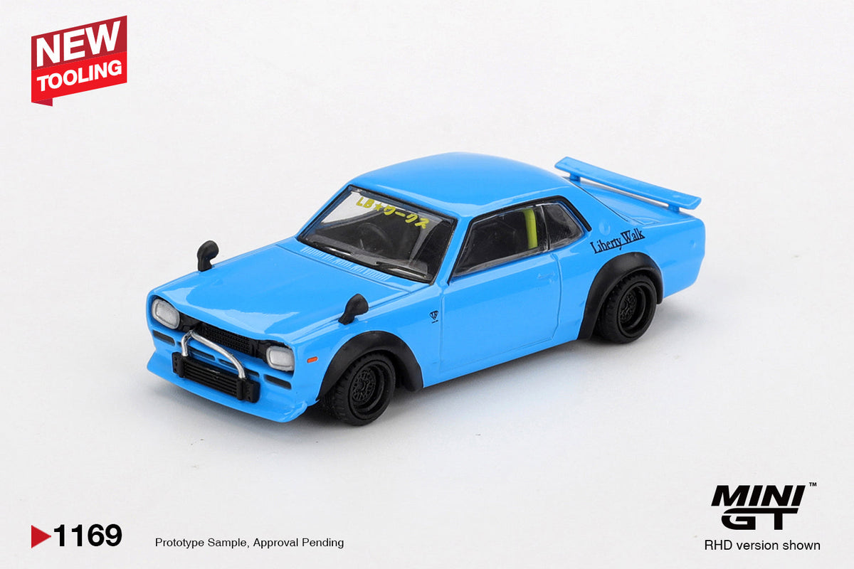 [Preorder] Mini GT 1:64 Nissan LB Works HAKOSUKA – Baby Blue MGT01169-BL