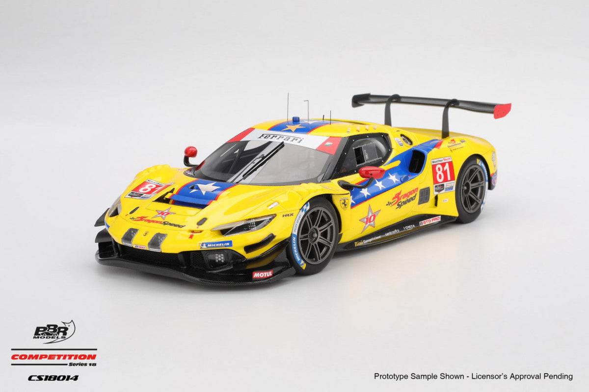 [Preorder] BBR Model 1:18 "Ferrari 296 GT3 #81 DragonSpeed  2025 IMSA Daytona 24 Hrs"	CS18014